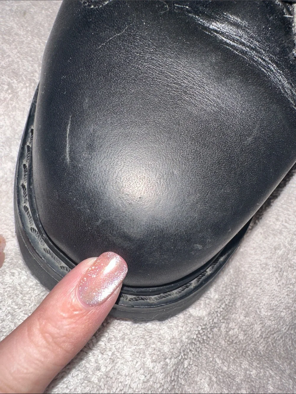 Harley-Davidson Black Leather Steel Toe Boots